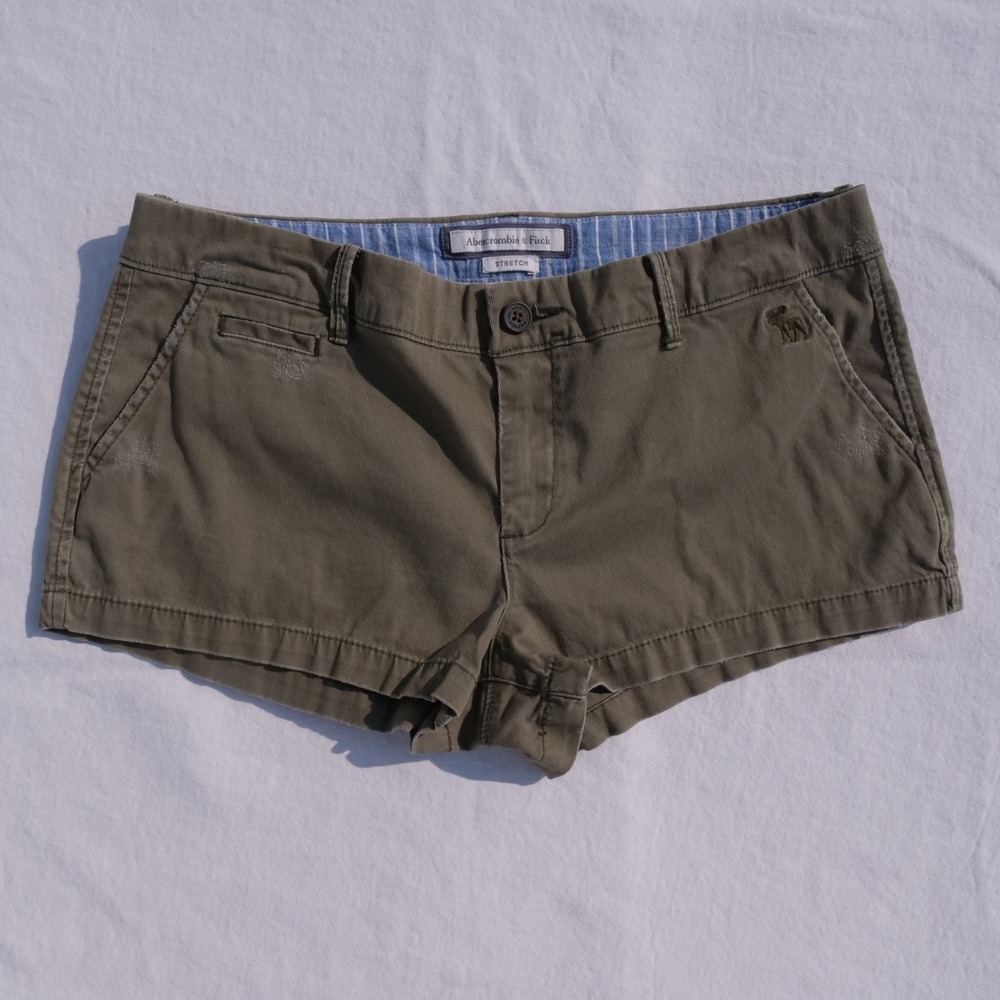 Y2k Abercrombie & Fitch low rise micro mini hip slung shorts